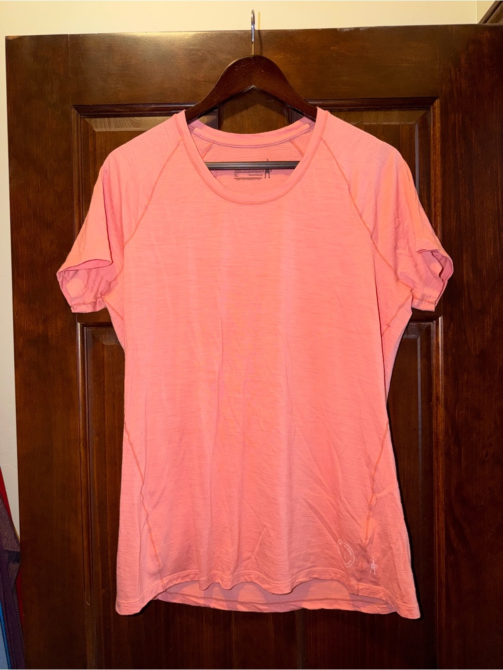 Smartwool Short Sleeve Tee in Coral Pink